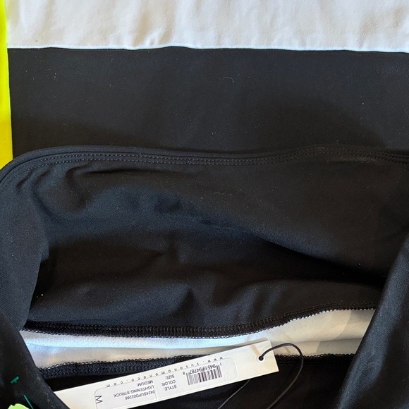 Susana Monaca Tube Flair Maxi Dress Striped Black, White & Neon Yellow NWT Sze M - Picture 10 of 13